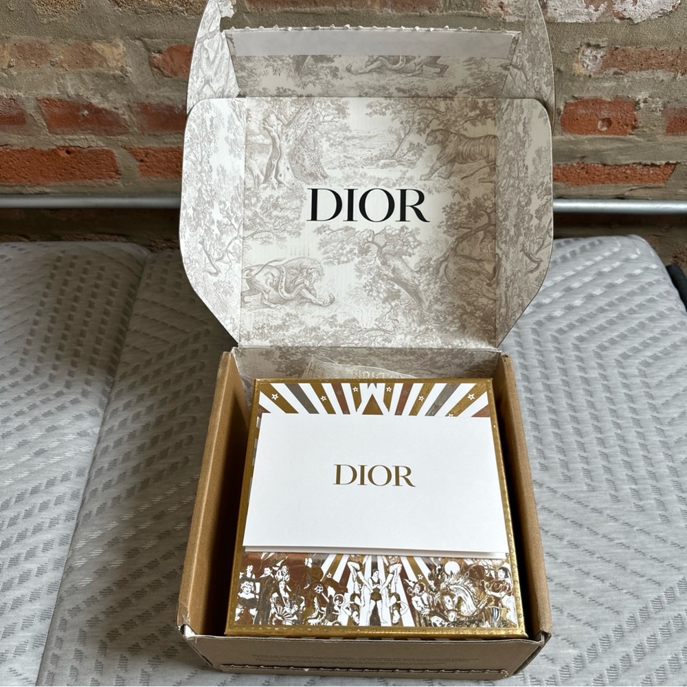 Dior Box with Gold and White Design